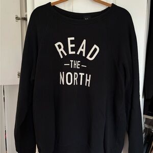 Black 'Read The North' Indigo Sweatshirt